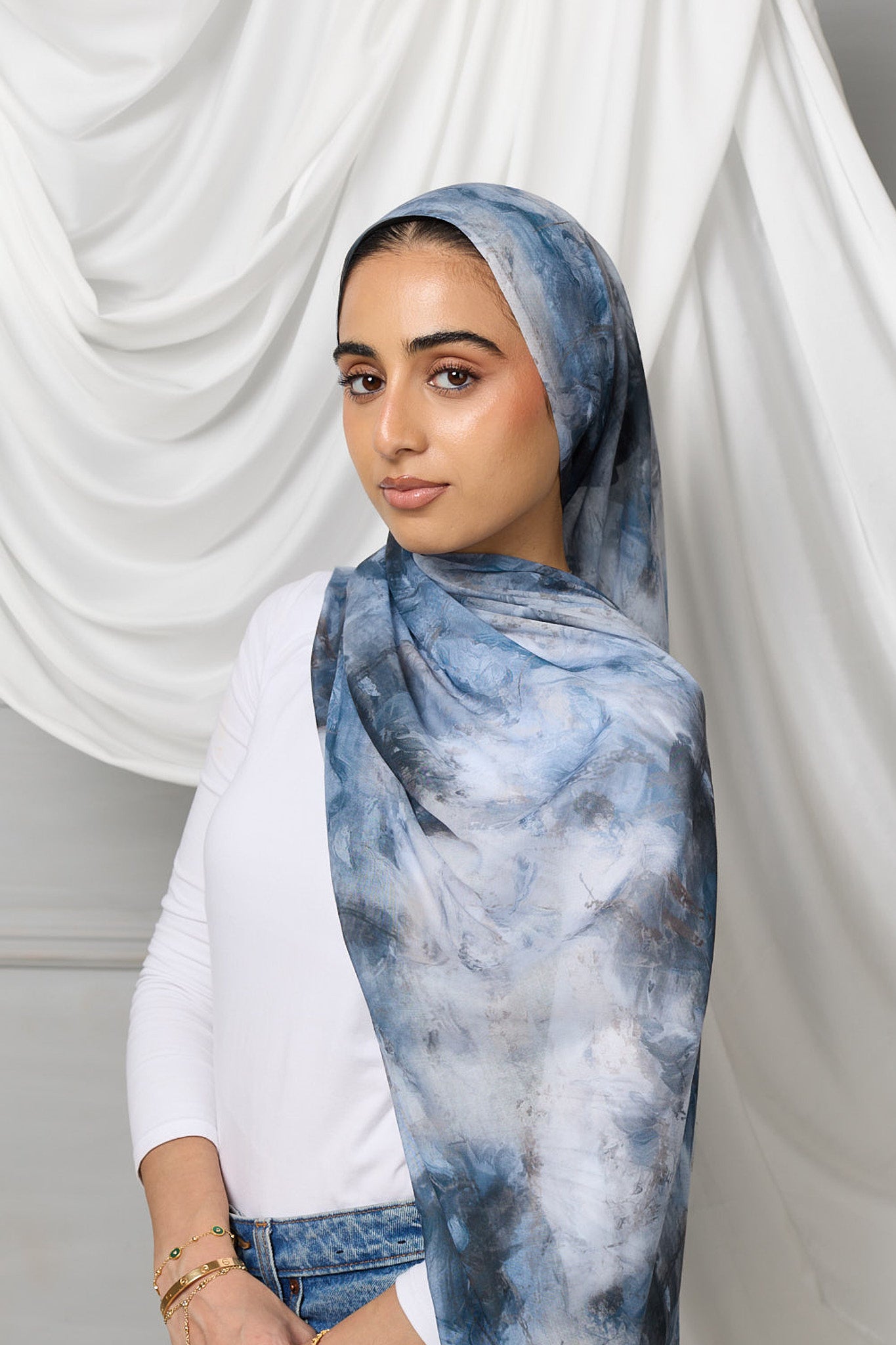 Watercolour modal hijab
