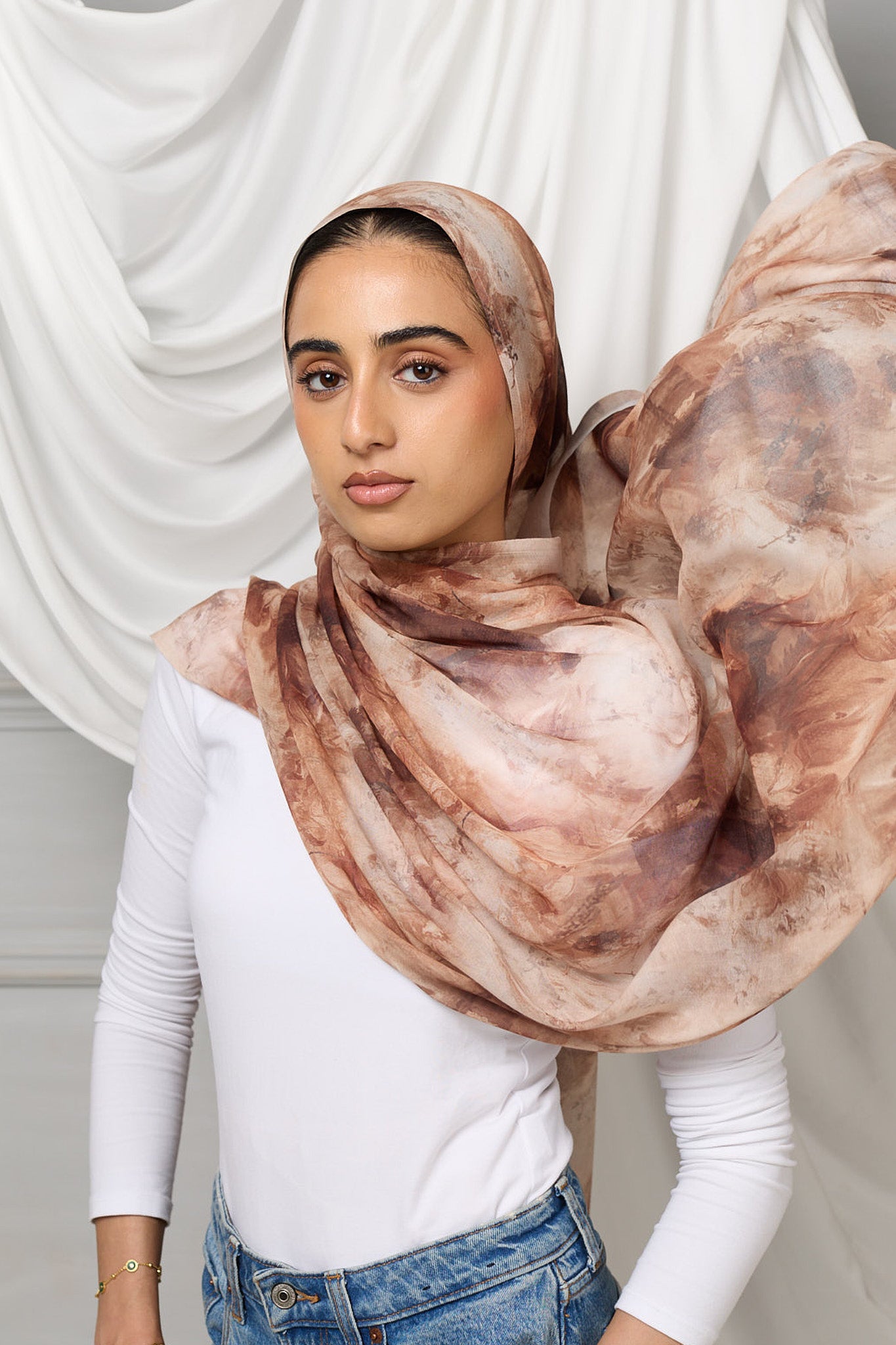 Watercolour modal hijab