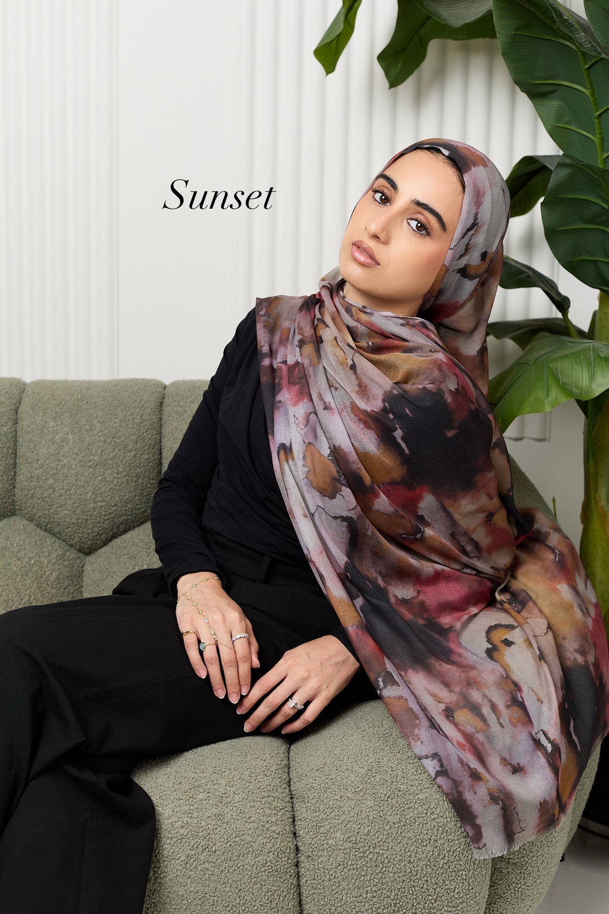 Tie dye modal hijab