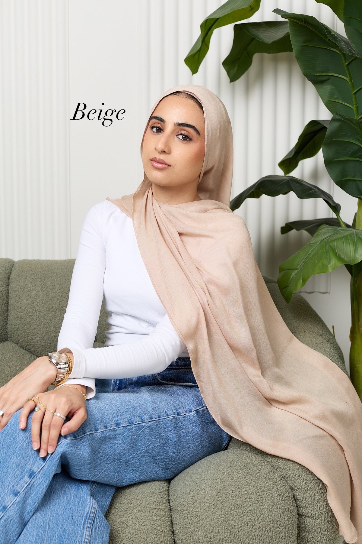 Premium Modal hijab with matching under cap