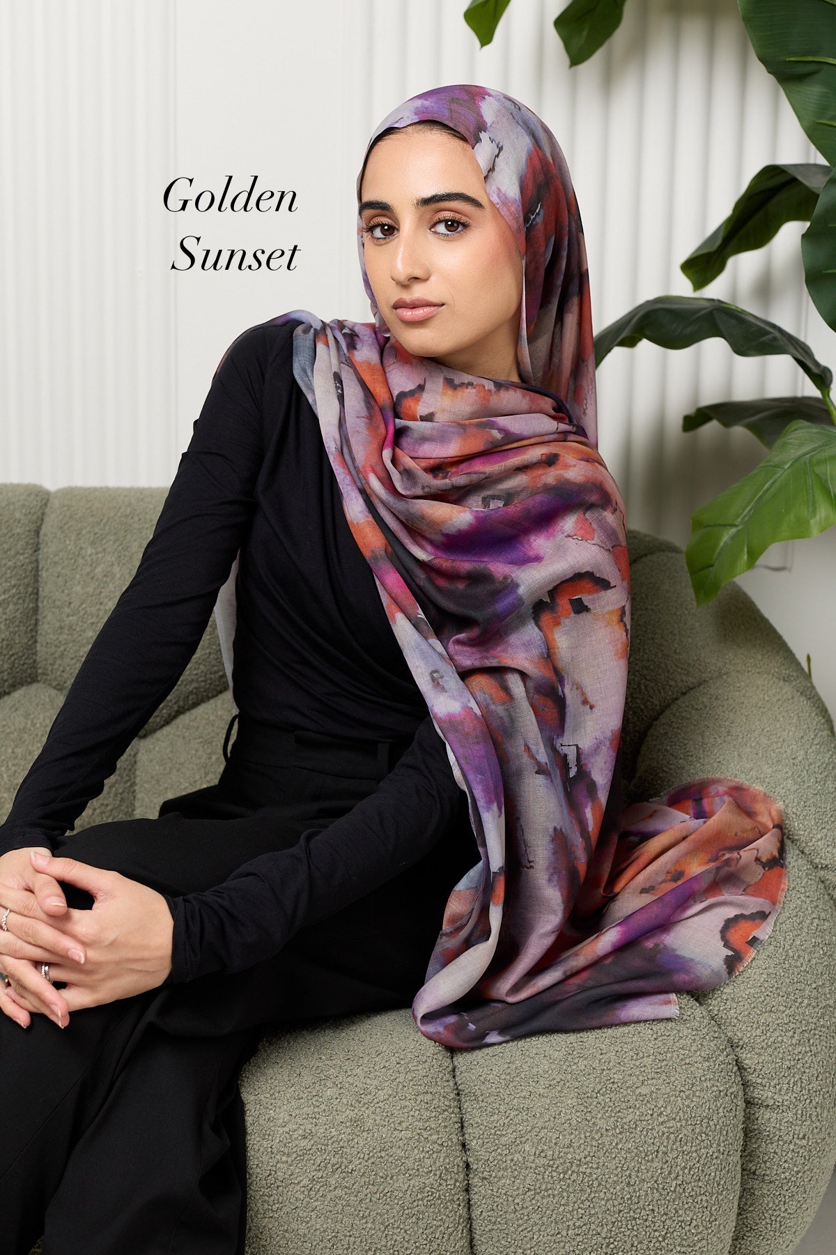 Tie dye modal hijab