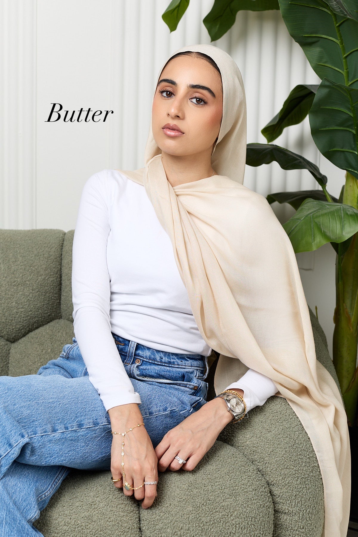 Premium Modal hijab with matching under cap