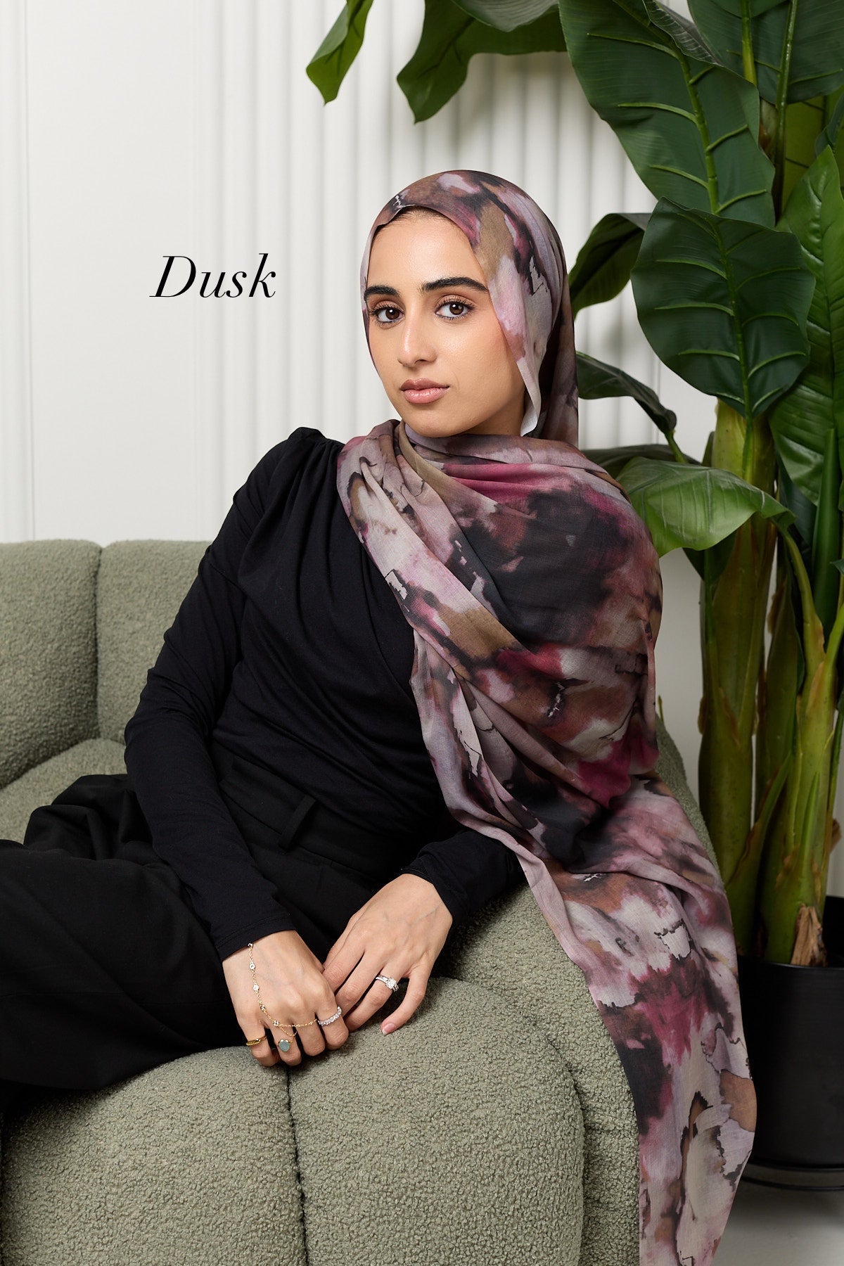 Tie dye modal hijab