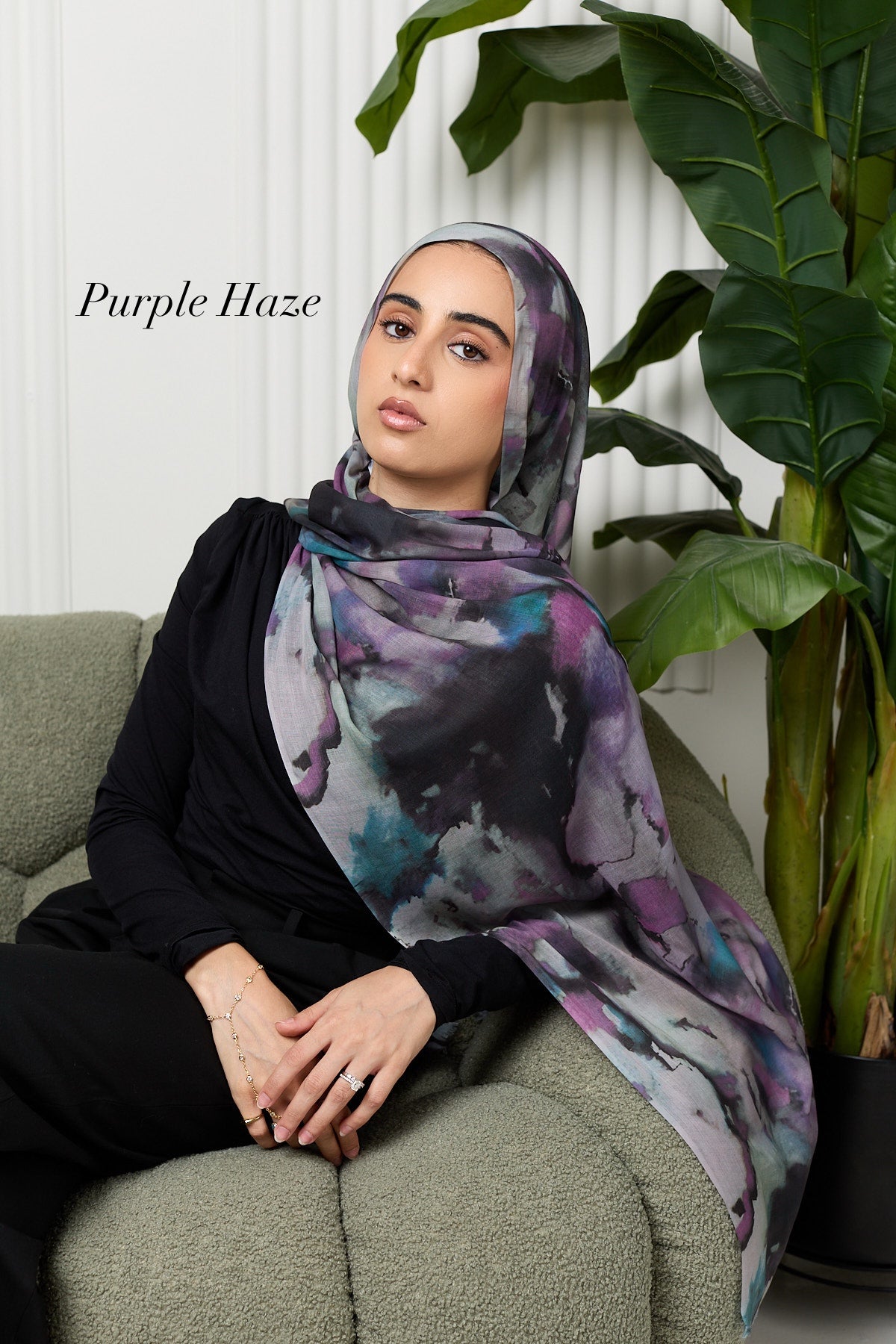 Tie dye modal hijab