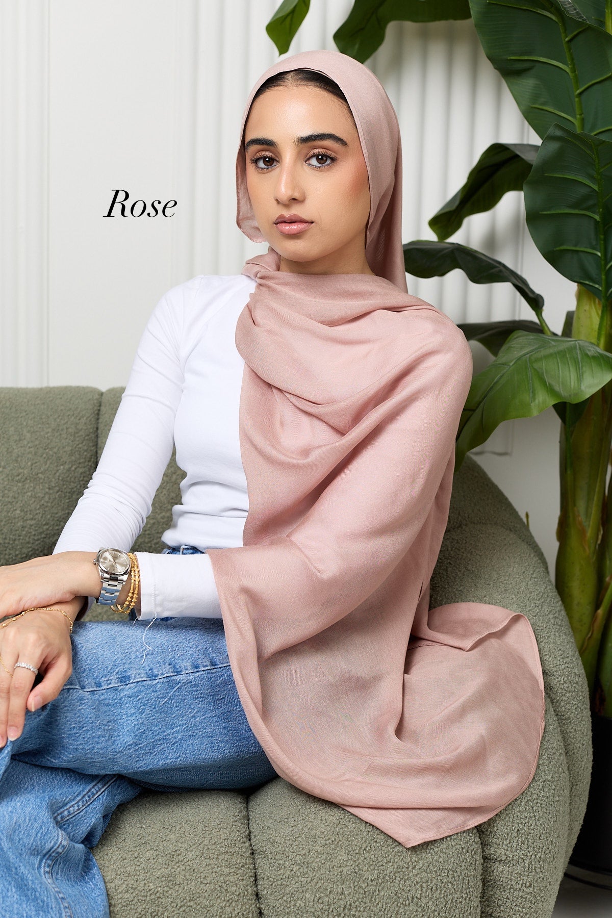 Premium Modal hijab with matching under cap