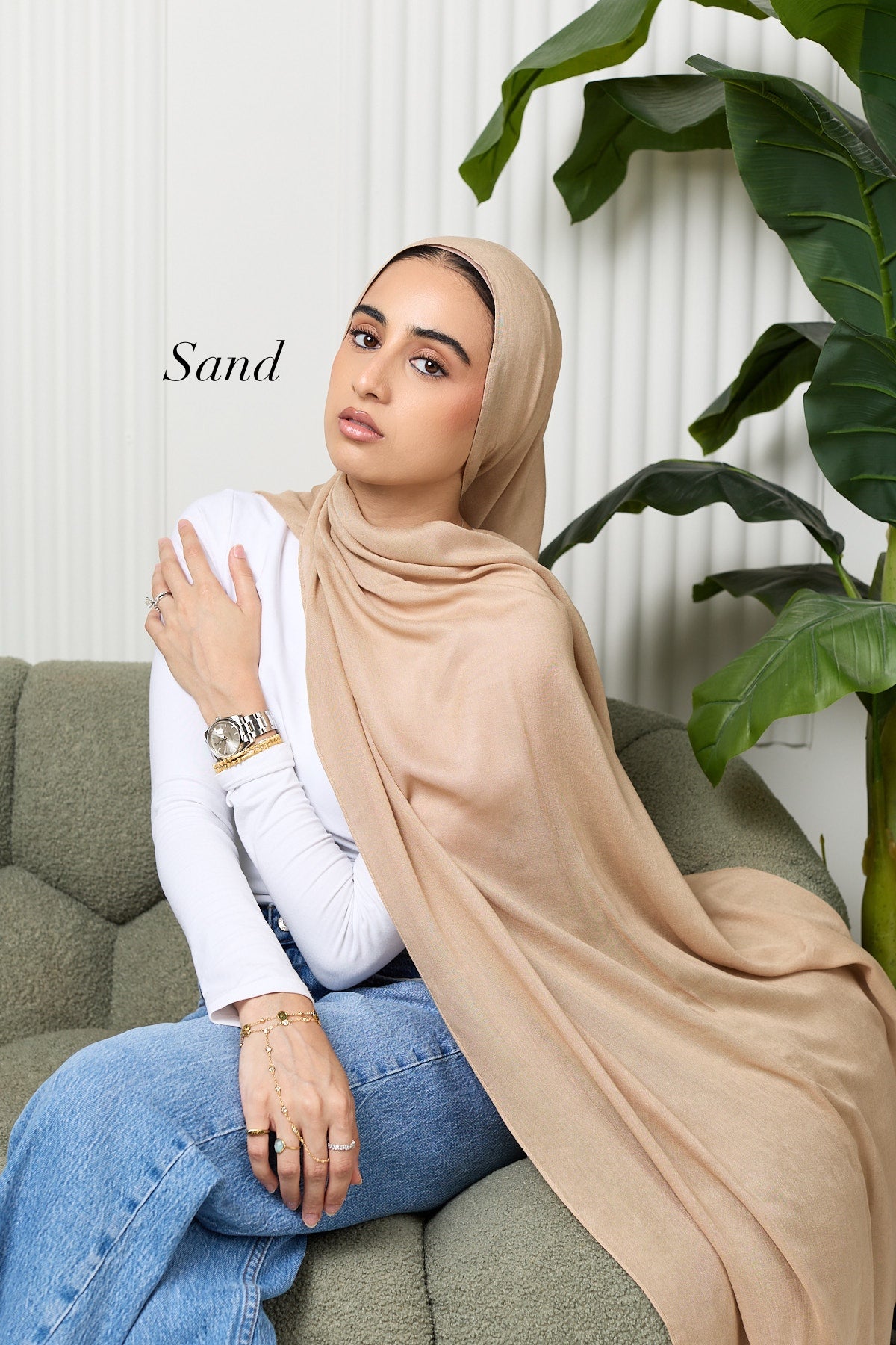 Premium Modal hijab with matching under cap