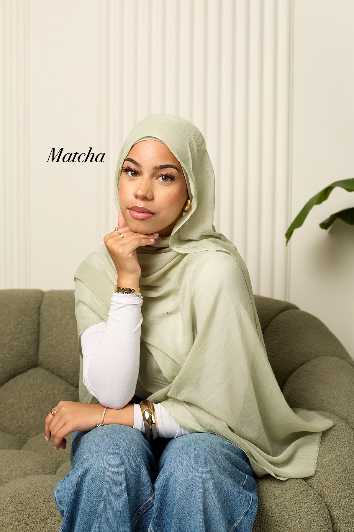 Cotton silk hijab