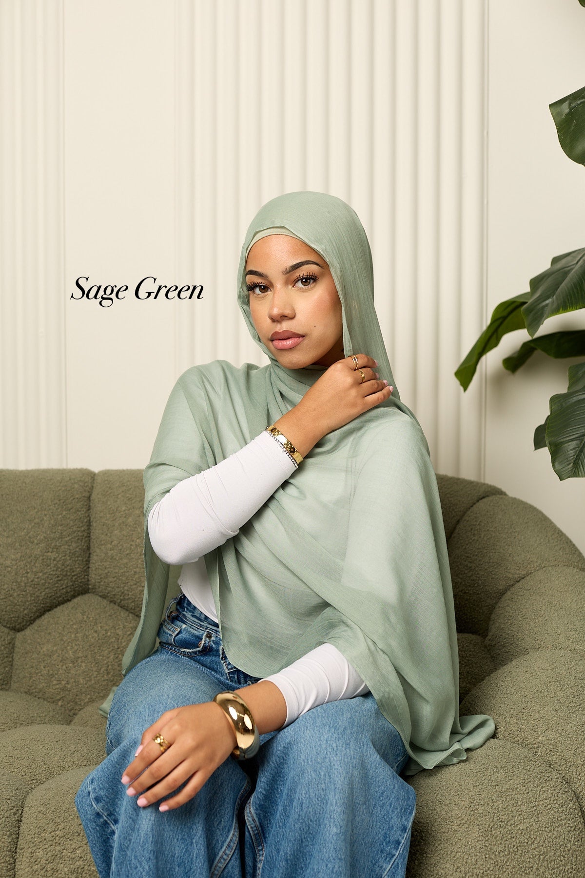Cotton silk hijab