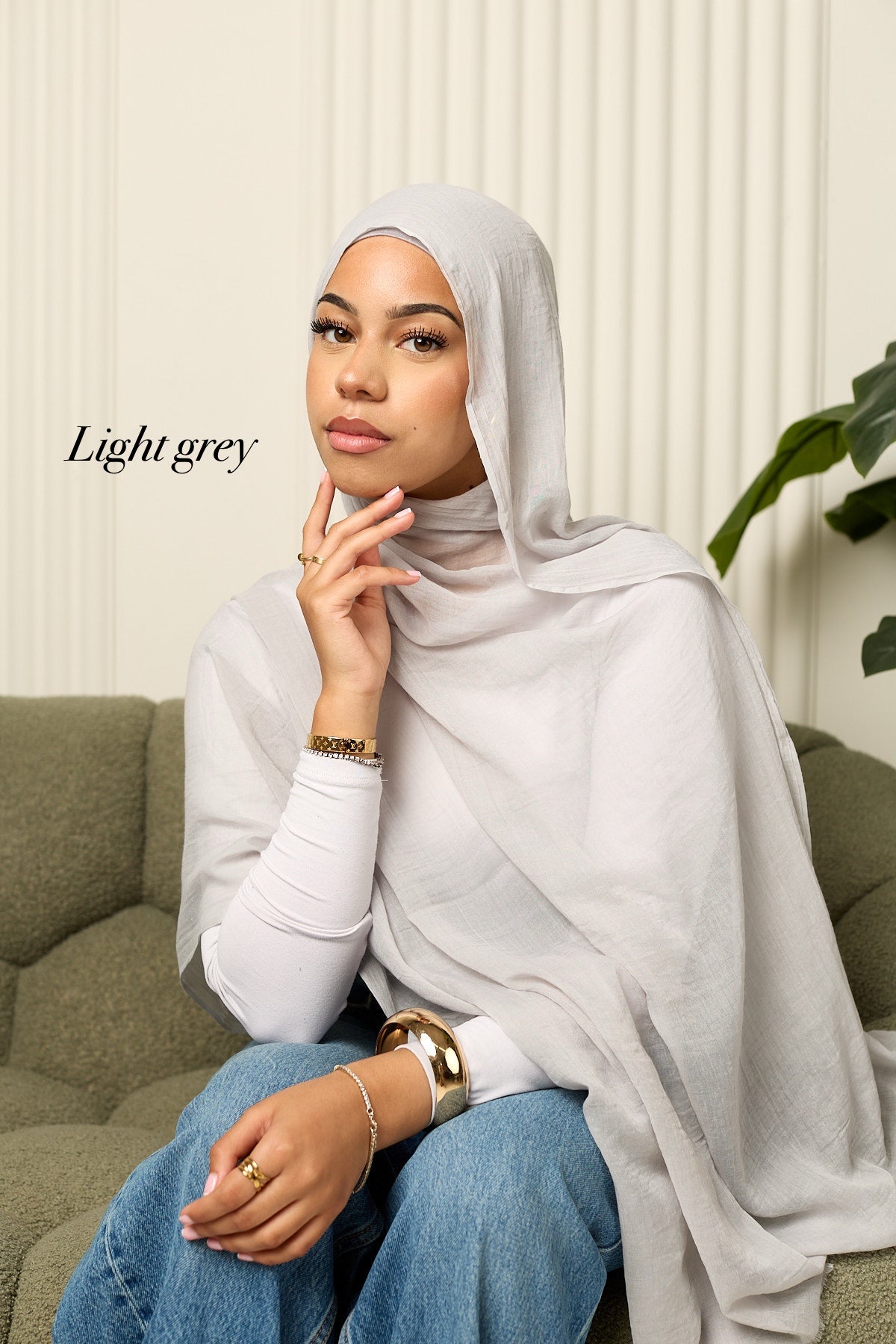 Cotton silk hijab