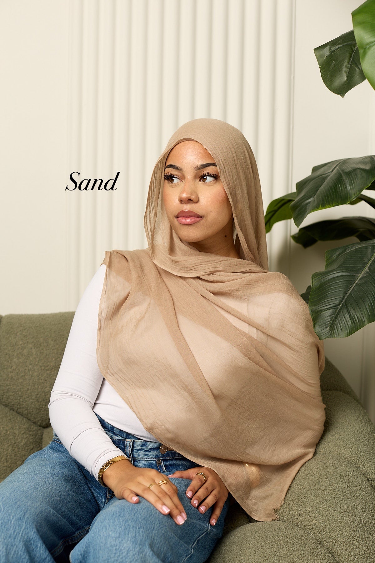 Cotton silk hijab