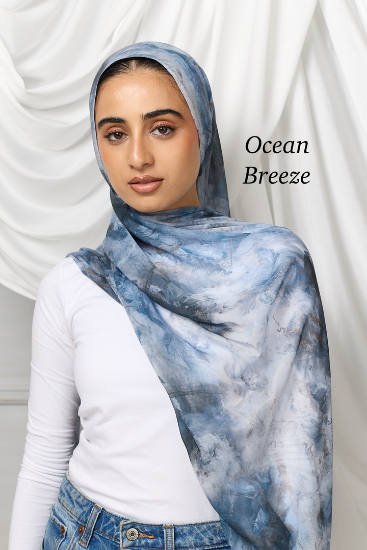 Watercolour modal hijab