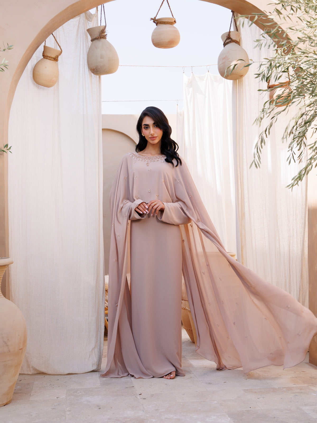 Chiffon Abaya, soft flowing fabric