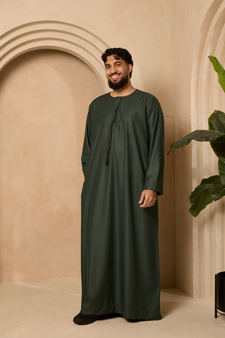 Emirati Thobe Bottle green