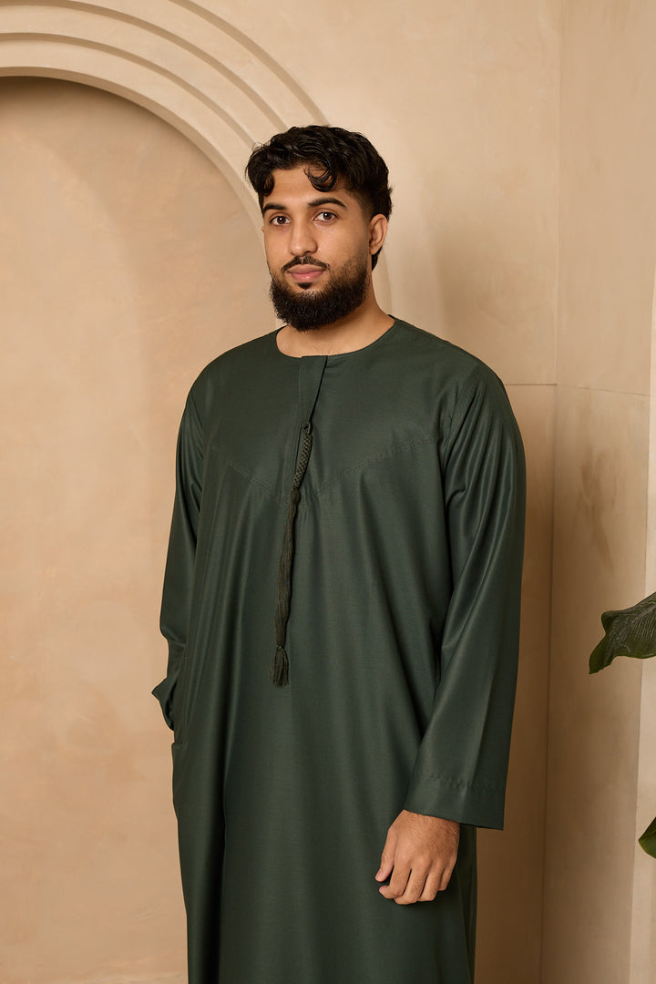 Emirati Thobe Bottle green