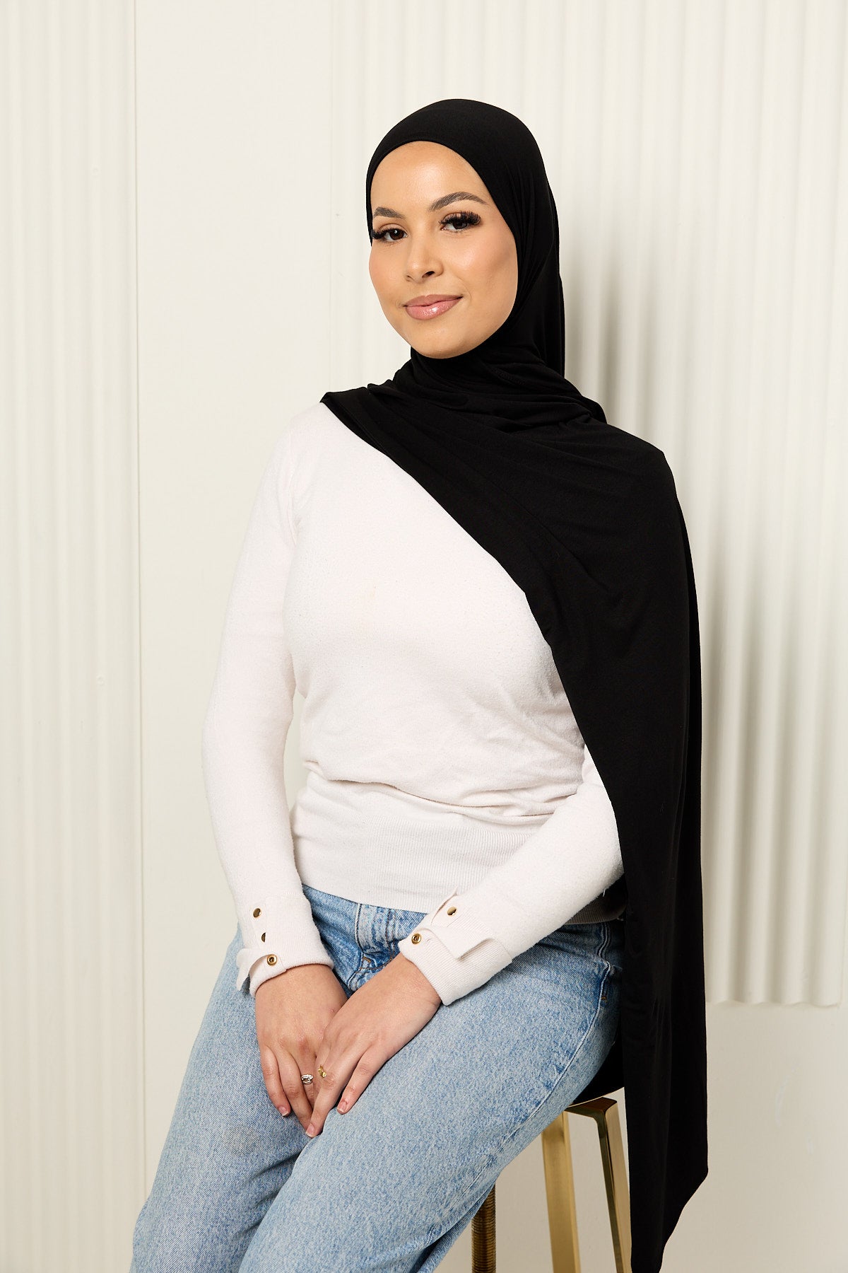 Soft breathable hijab fabric for hair health