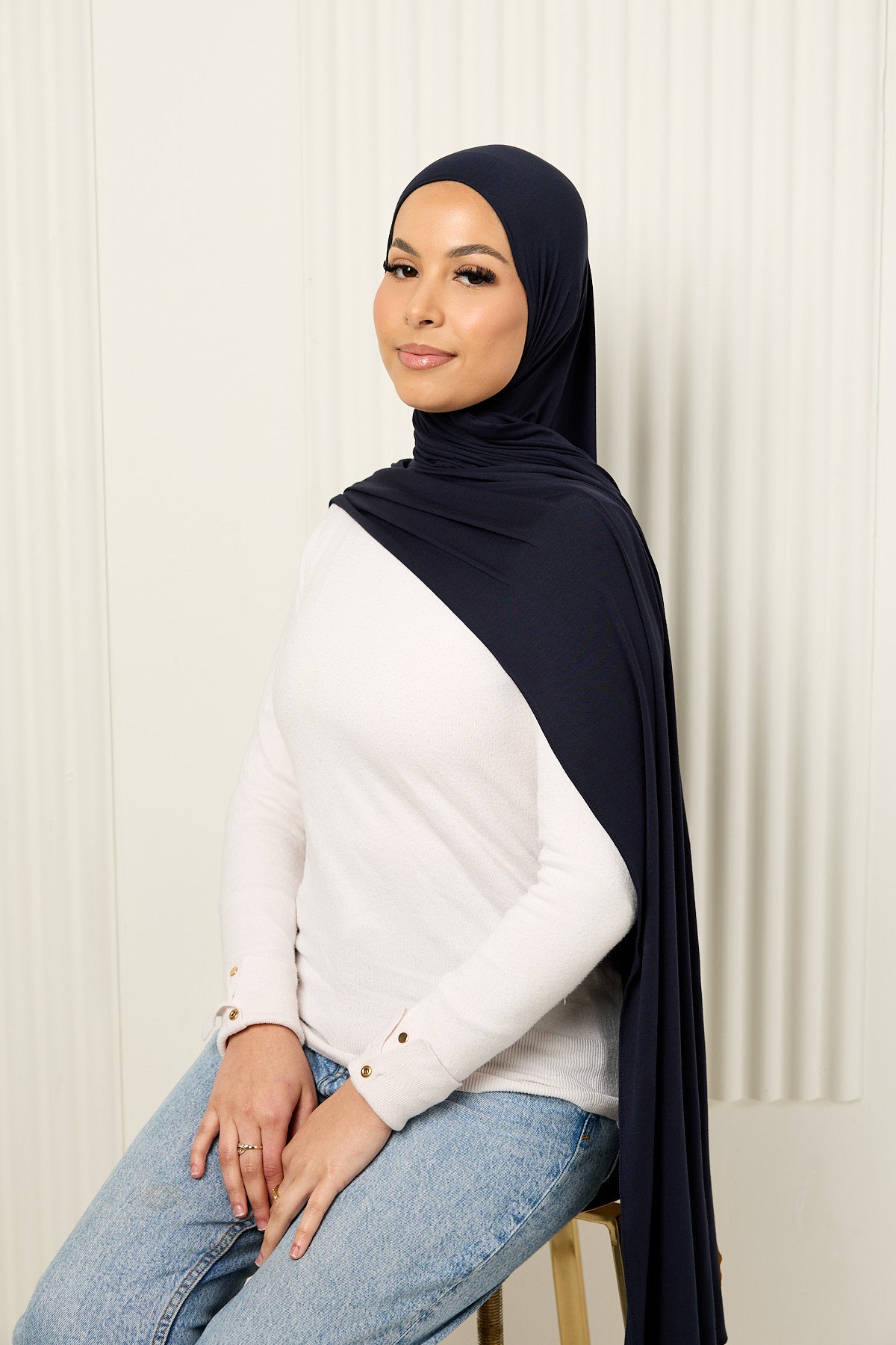 Bamboo Jersey Hijab, soft against hair and scalp