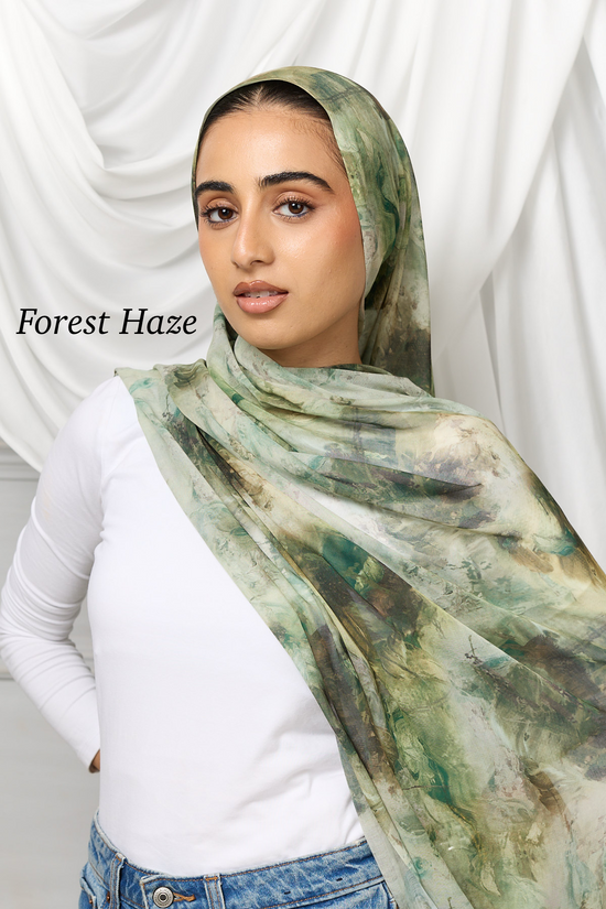 Watercolour modal hijab