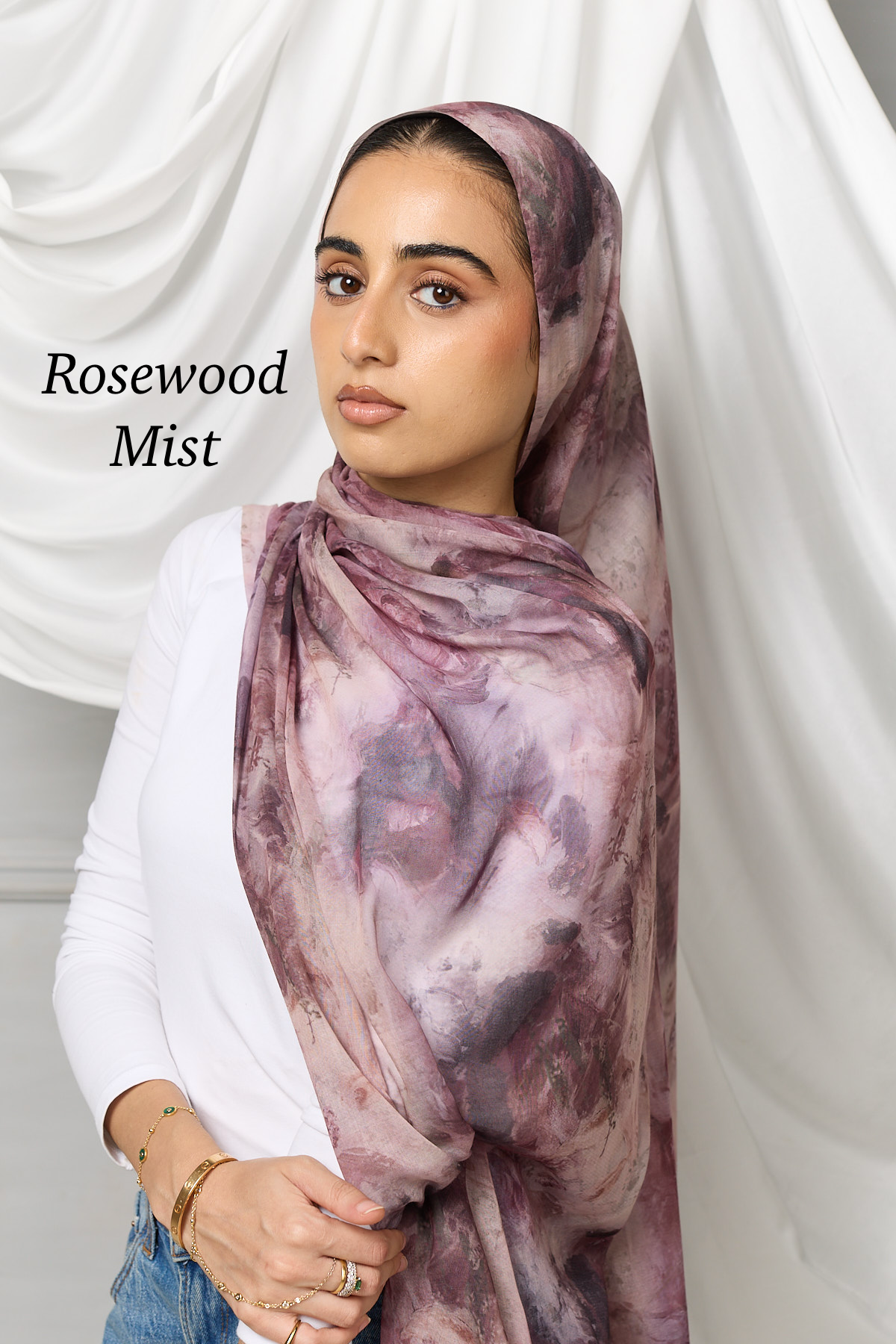 Watercolour modal hijab