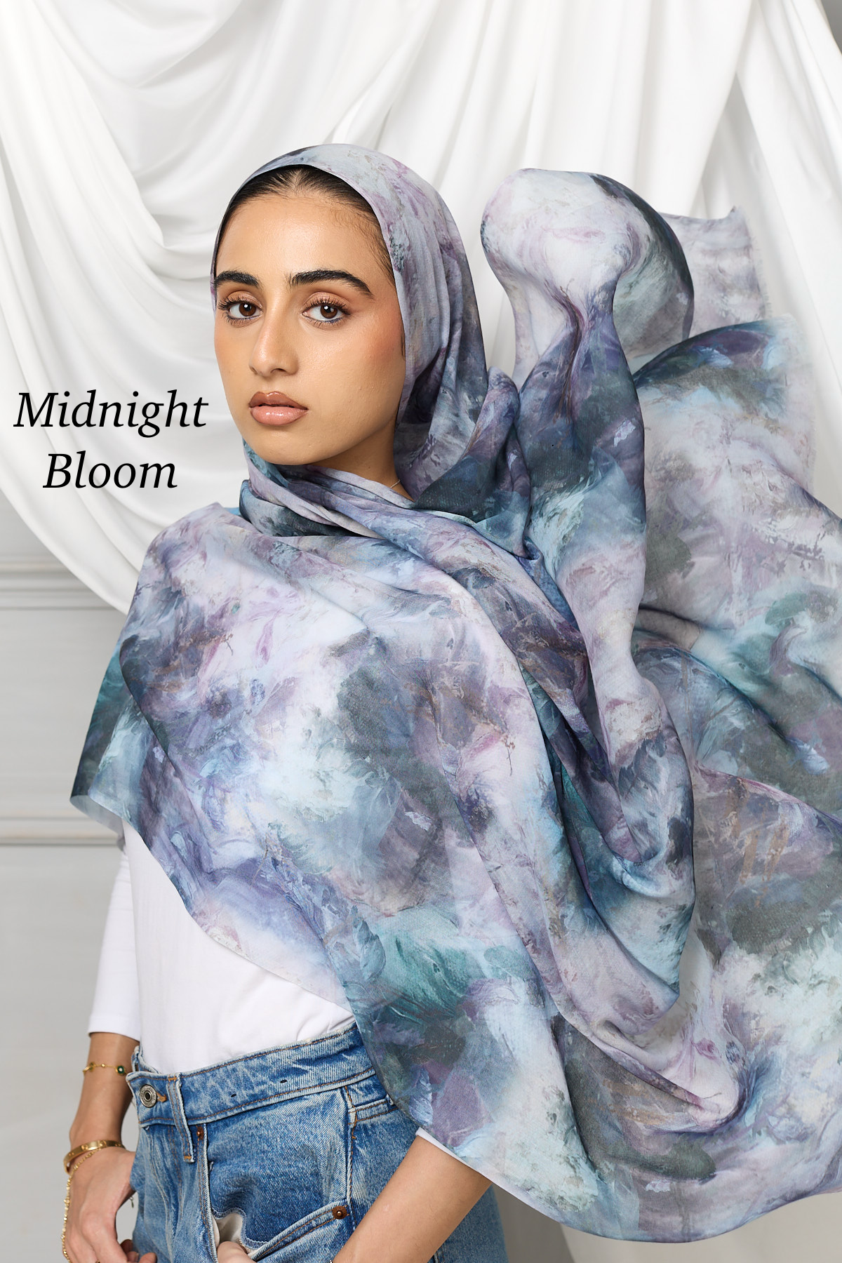 Watercolour modal hijab