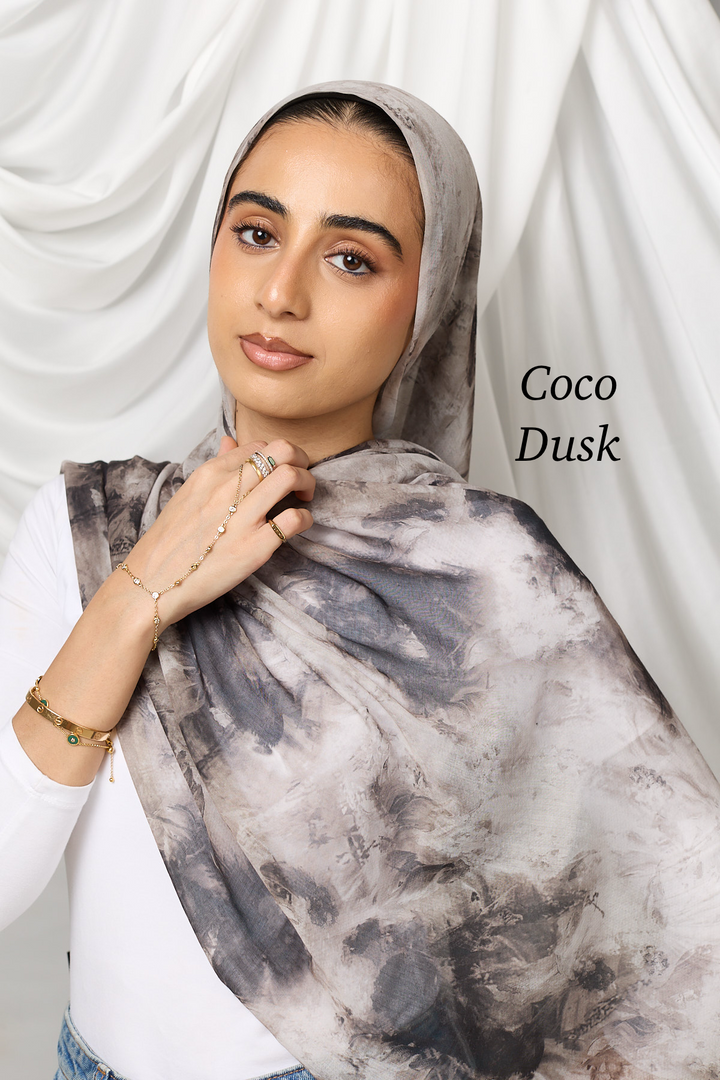 Watercolour modal hijab