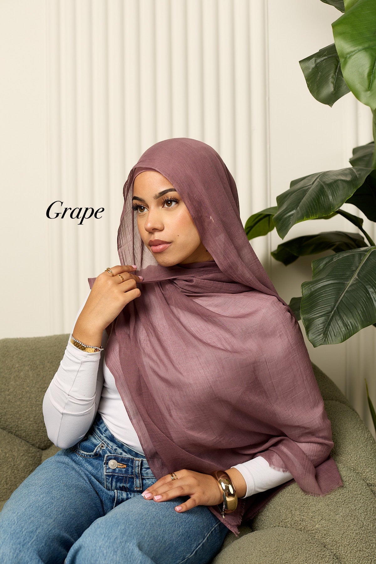 Cotton silk hijab