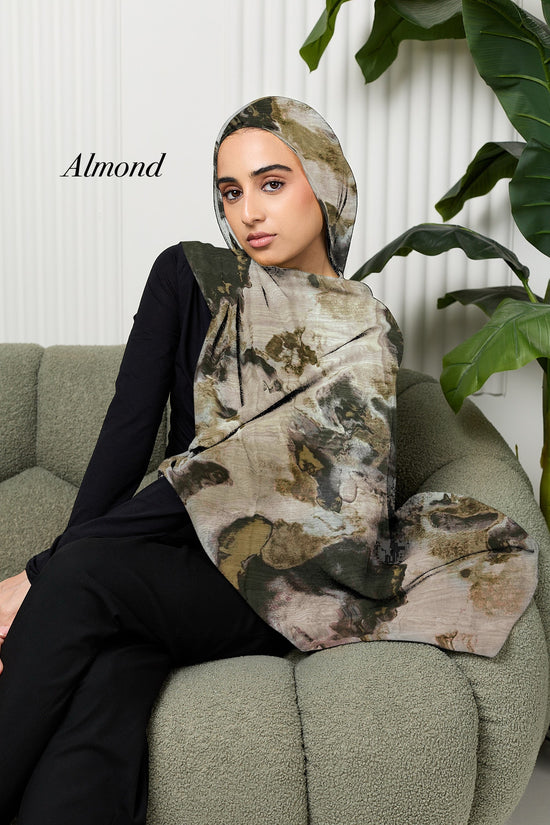 Autumnal printed modal hijab