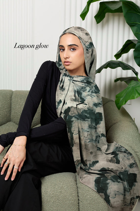 Autumnal printed modal hijab