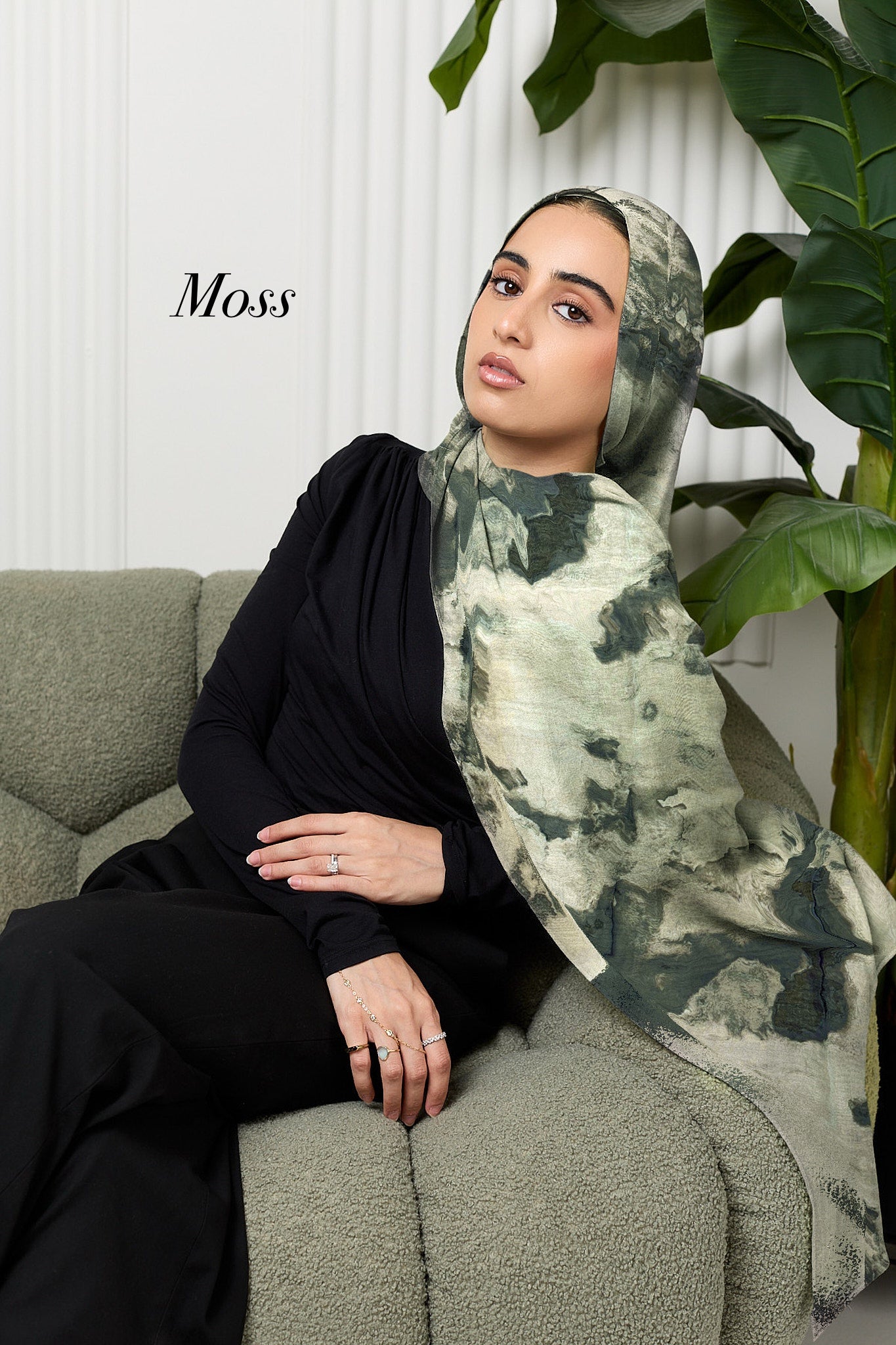 Autumnal printed modal hijab