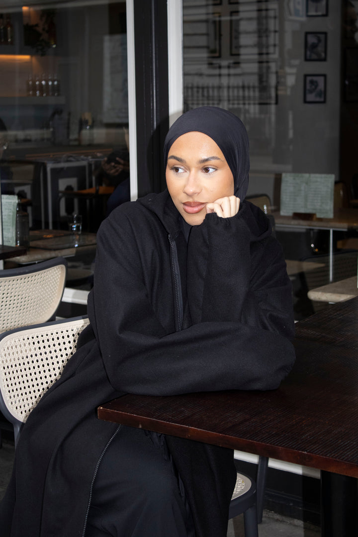 Hooded Abaya Coat