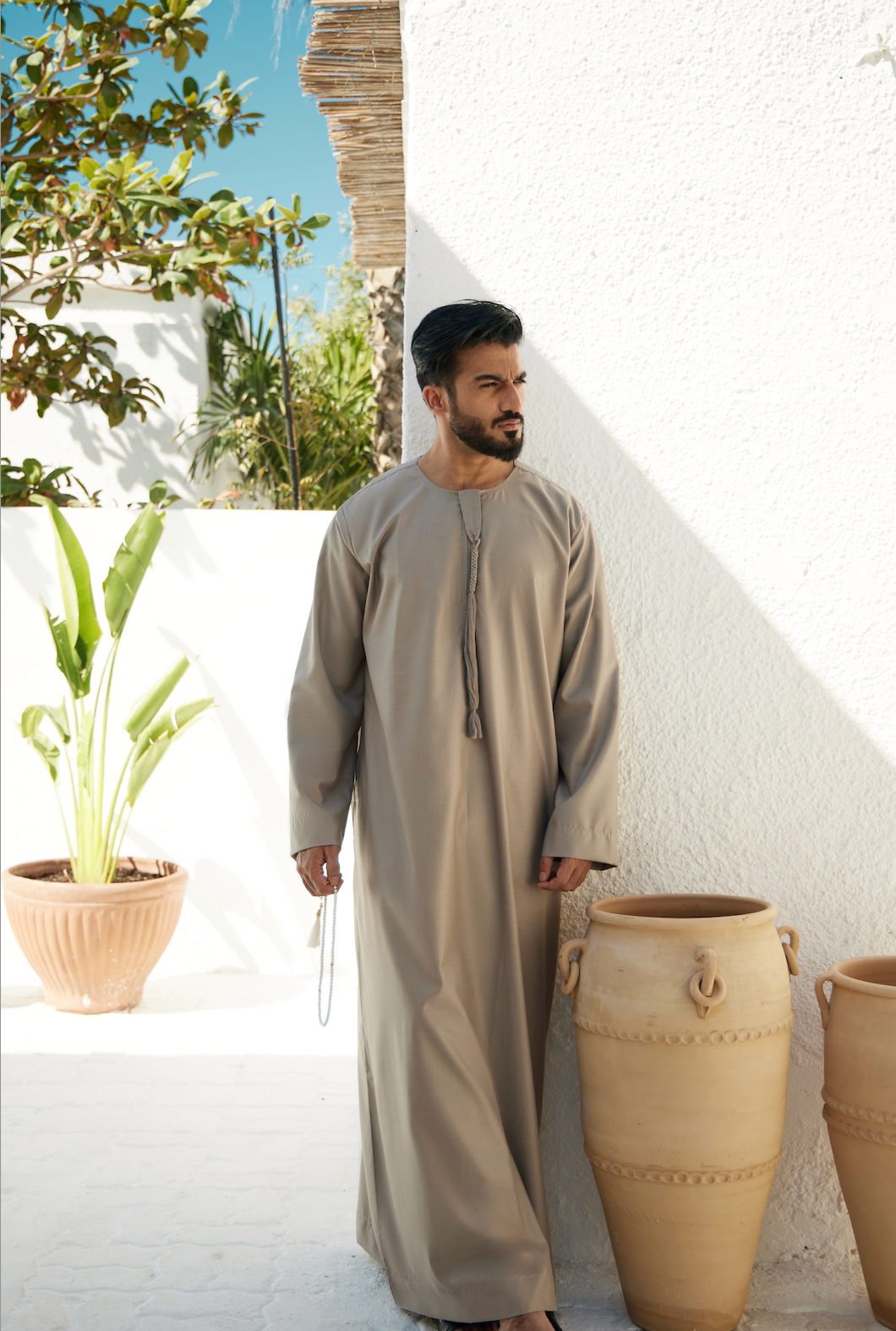 Premium Emirati Thobe Stone