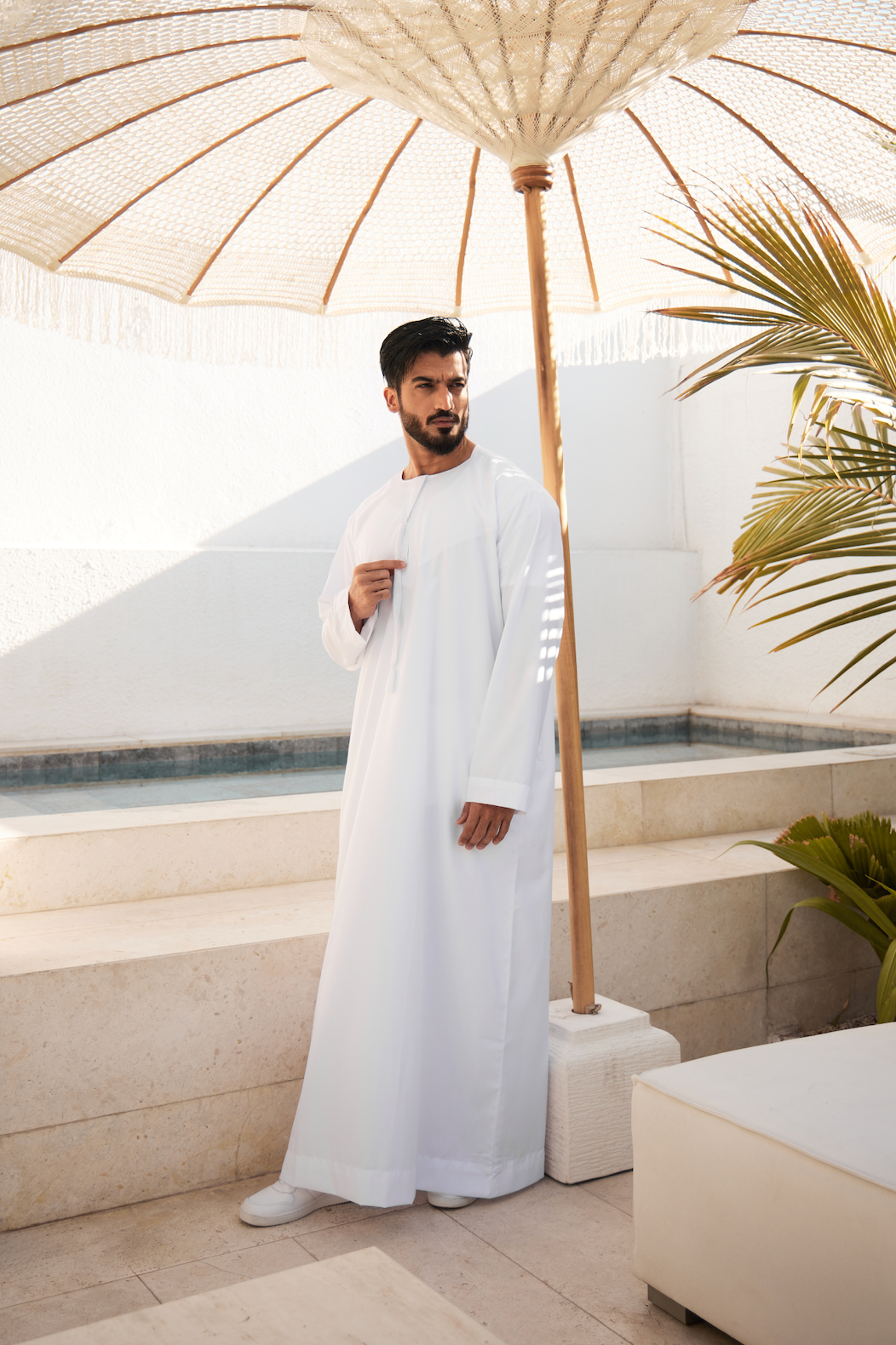 Premium Emirati Thobe White